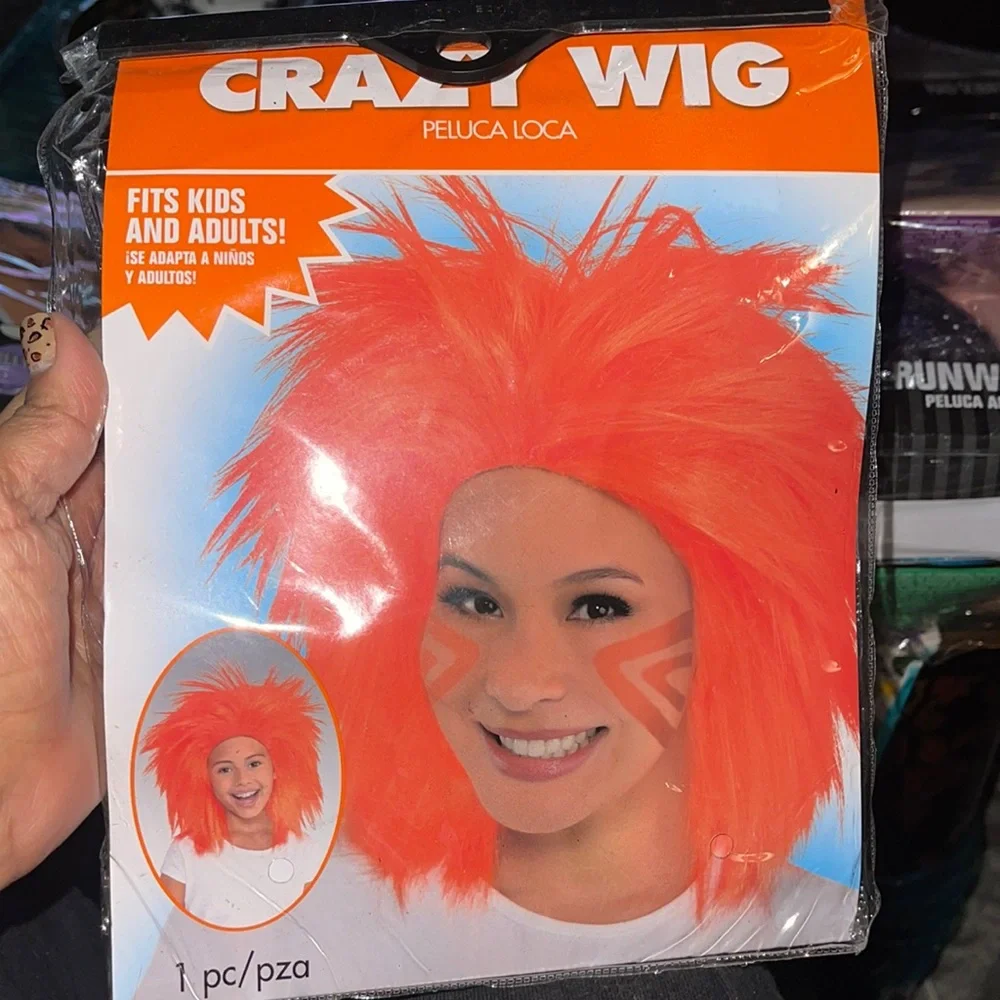 Orange CRAZY WIG